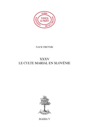 35. - LE CULTE MARIAL EN SLOVÉNIE